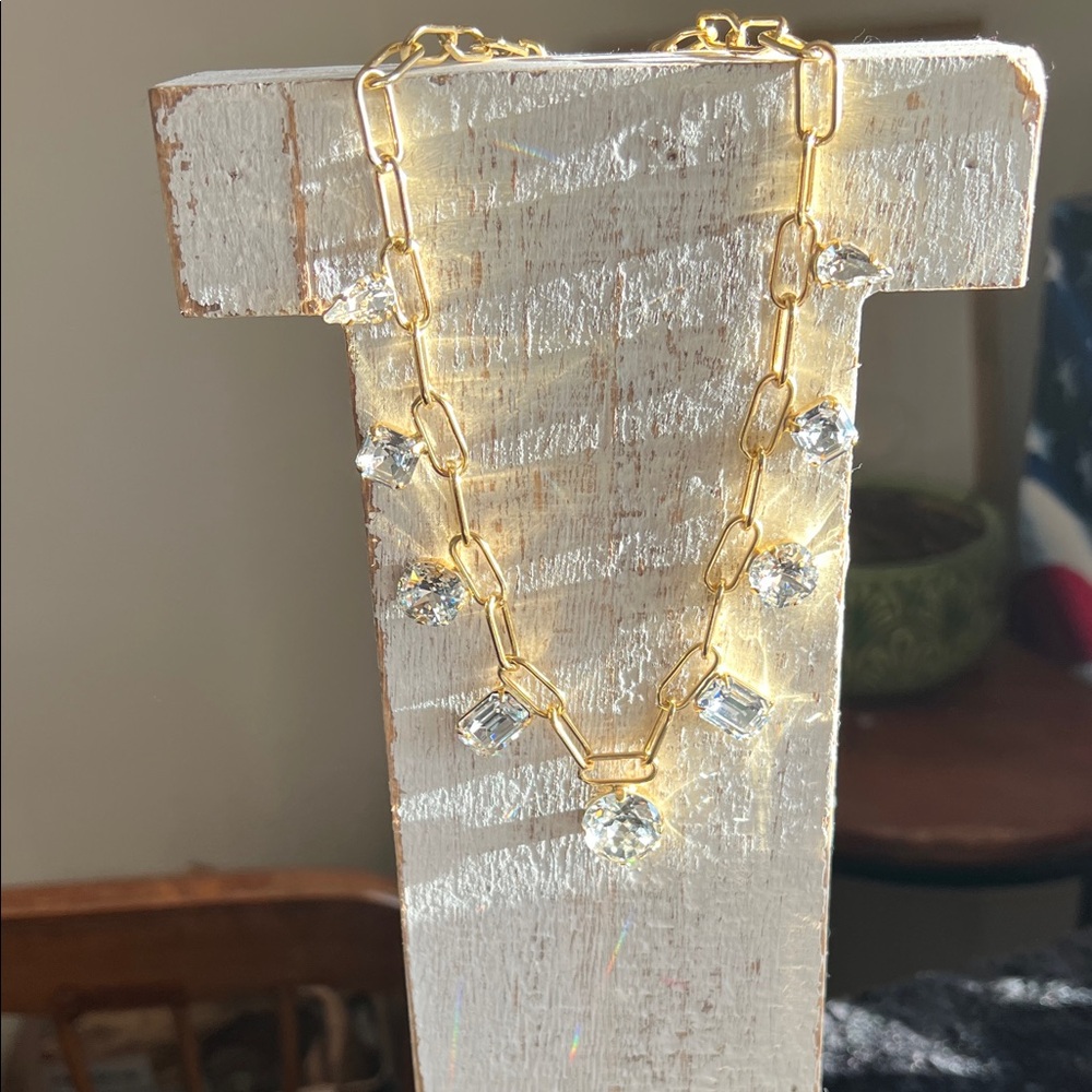 Sorrelli Clear Crystal Statement Necklace